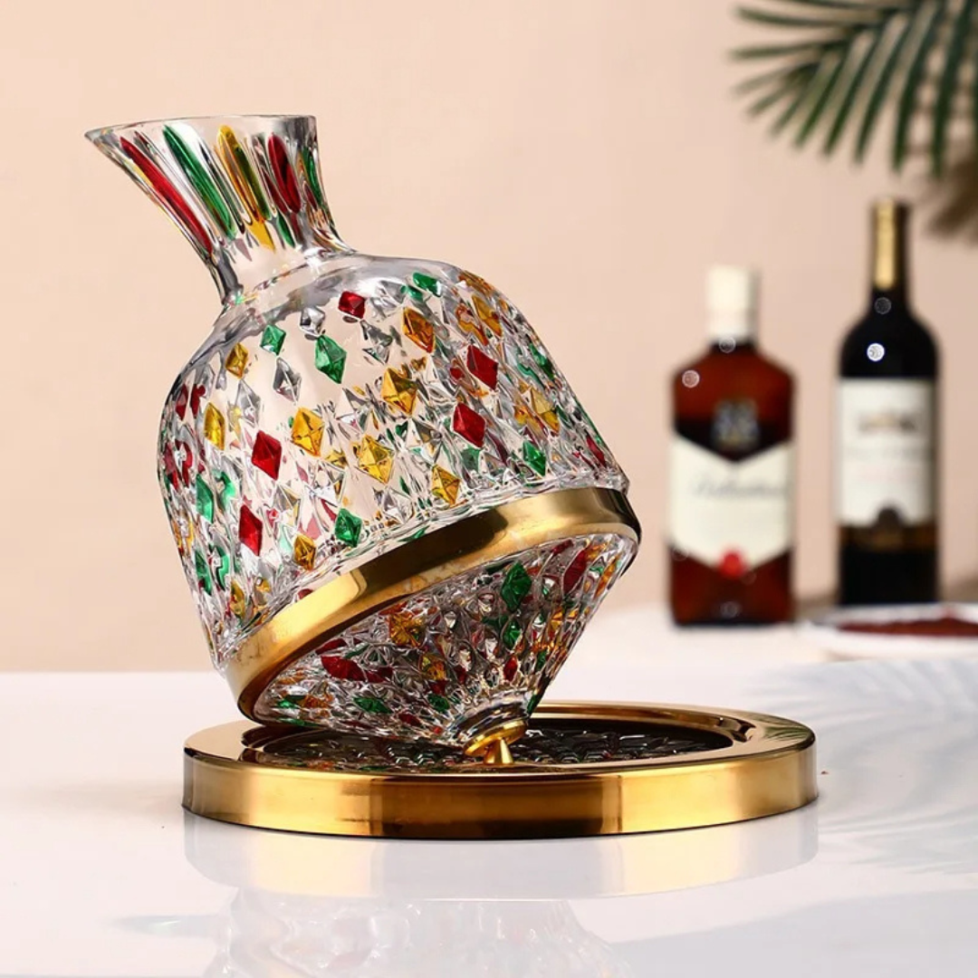 Crystal Spin Wine Decanter