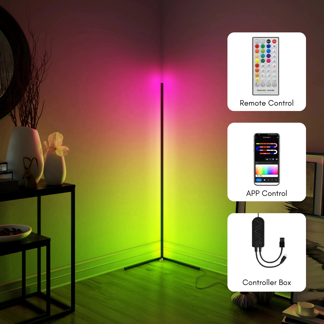 LumiGlow RGB Corner Lamp