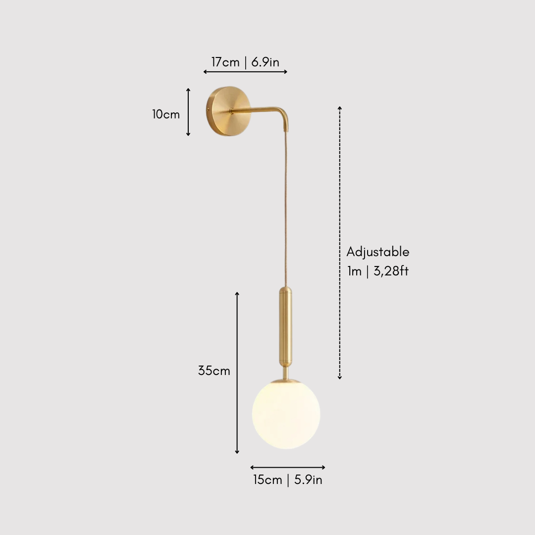 LumeaGlow Adjustable Wall Sconce