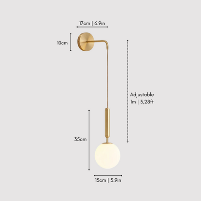 LumeaGlow Adjustable Wall Sconce