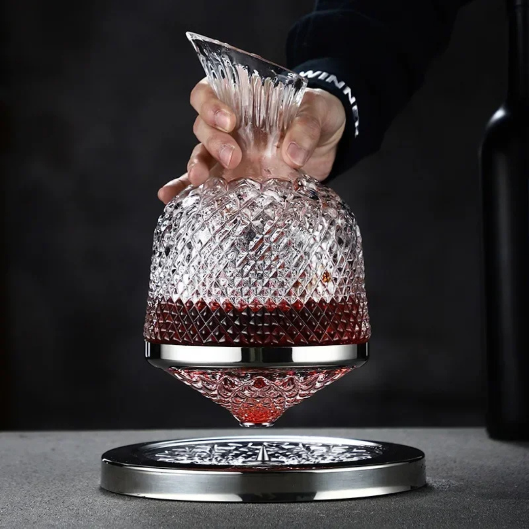 Crystal Spin Wine Decanter