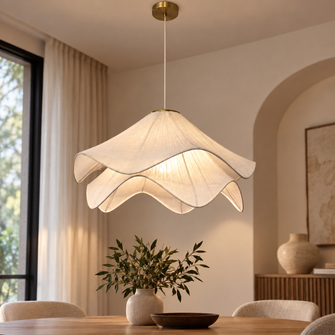 Lumelle Petal Fabric Pendant Light