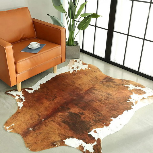 RusticLuxe Faux Cowhide Rug