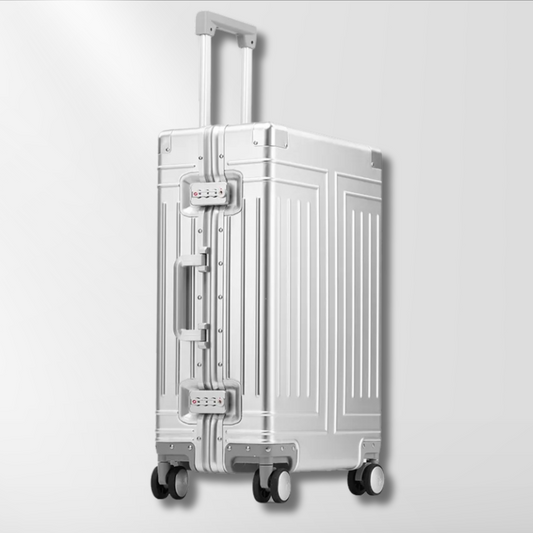 SwiftGlide Aluminum Carry-On Suitcase