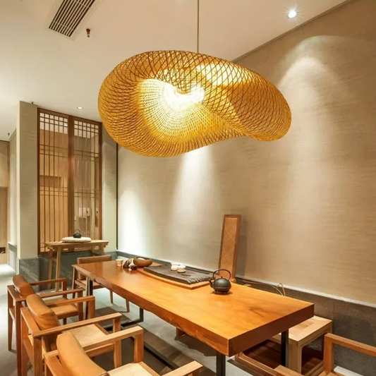 WaveWeave Bamboo Pendant Light