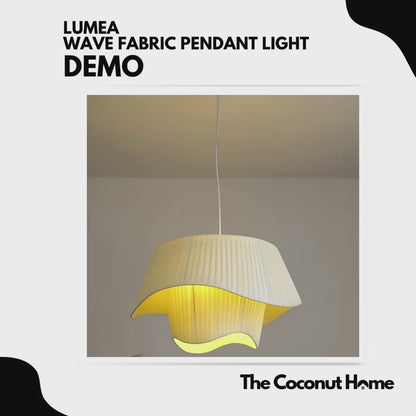 Lumea Wave Fabric Pendant Light