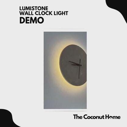 LumiStone Wall Clock Light