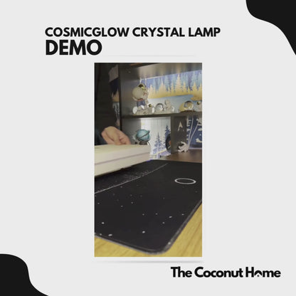 CosmicGlow Crystal Lamp