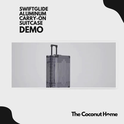SwiftGlide Aluminum Carry-On Suitcase