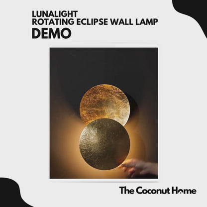 LunaLight Rotating Eclipse Wall Lamp