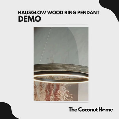 HausGlow Wood Ring Pendant