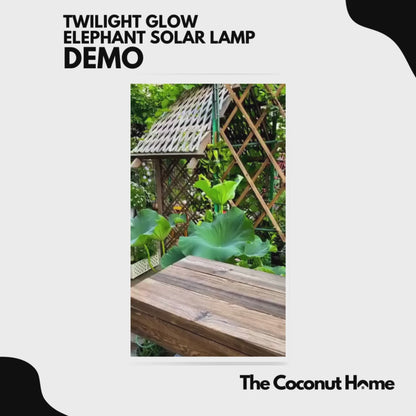 Twilight Glow Elephant Solar Lamp