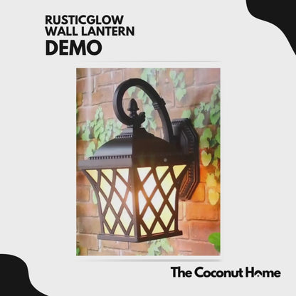 RusticGlow Wall Lantern