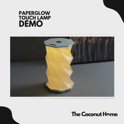 PaperGlow Touch Lamp