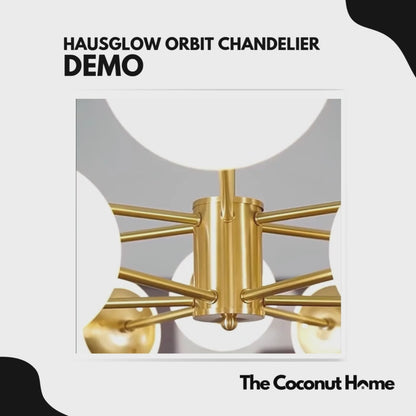 HausGlow Orbit Chandelier
