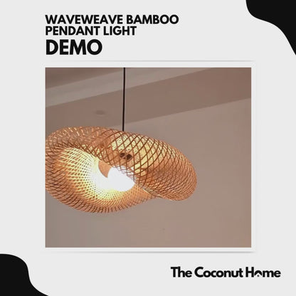 WaveWeave Bamboo Pendant Light